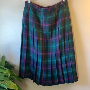 Authentic Plaid Pleated Skirt
